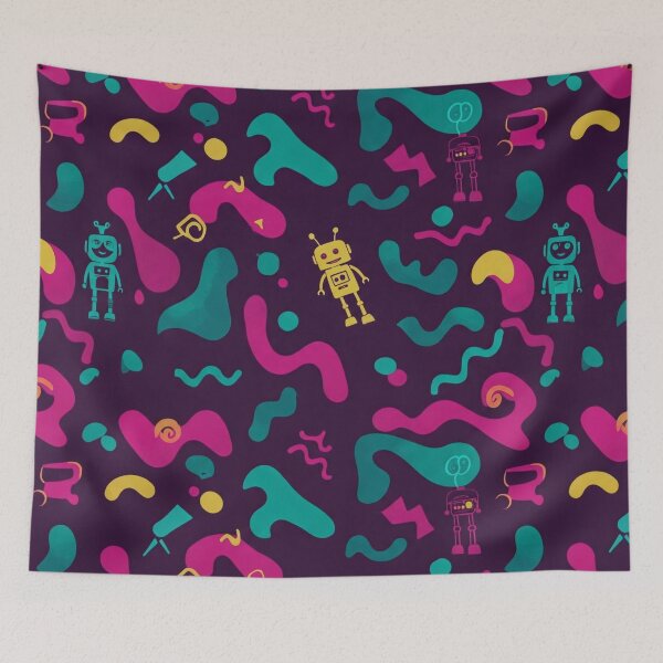 Item preview, robot pattern designed and sold by TEEJAMBOREE.