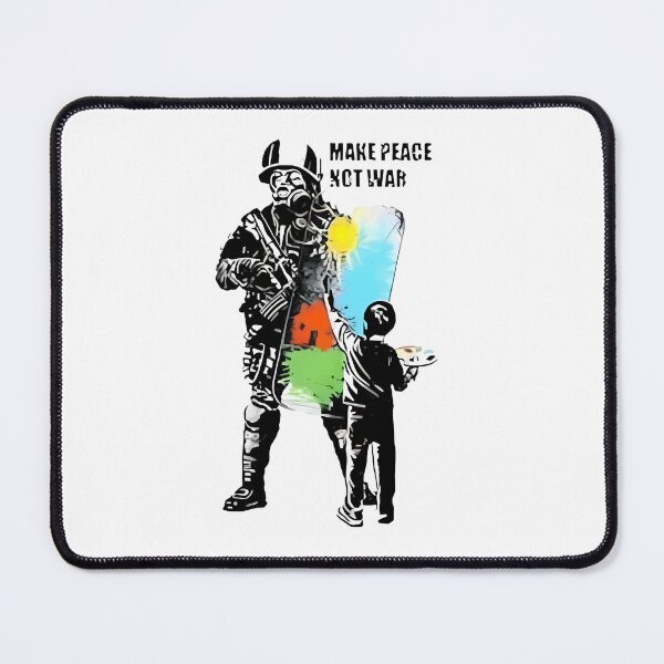 Item preview, MAKE PEACE NOT WAR - Banksy Style designed and sold by GL!TCH LAB.