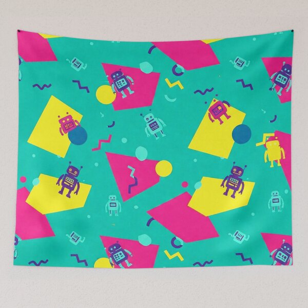 Item preview, robot pattern designed and sold by TEEJAMBOREE.