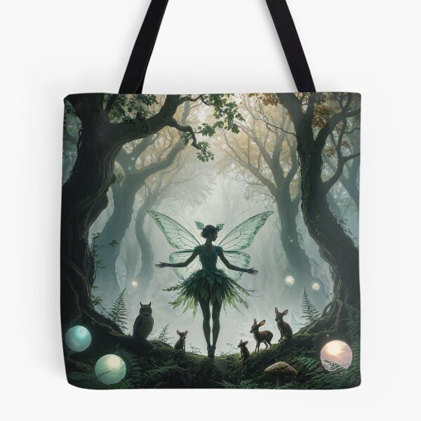 Item preview, Fairycore, Enchanted Forest Fairy T-Shirt, Ethereal Woodland Creature Art Tee, Fantasy Nature Scene Graphic, Mystical Forest Fauna Top designed and sold by fenrirwulf68.