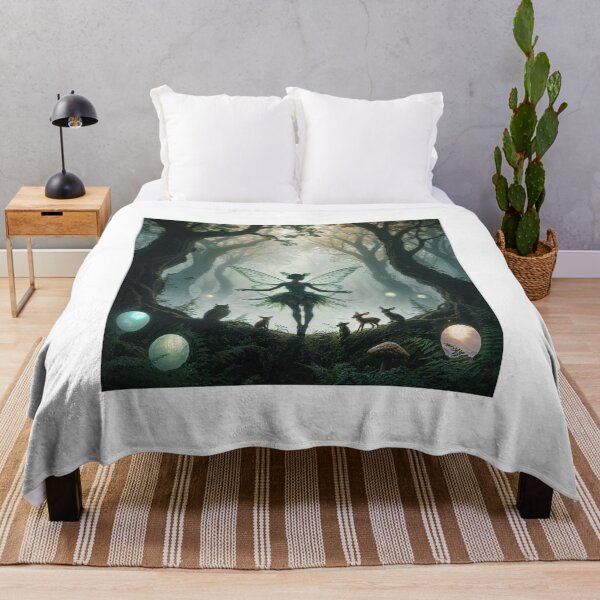 Item preview, Fairycore, Enchanted Forest Fairy T-Shirt, Ethereal Woodland Creature Art Tee, Fantasy Nature Scene Graphic, Mystical Forest Fauna Top designed and sold by fenrirwulf68.