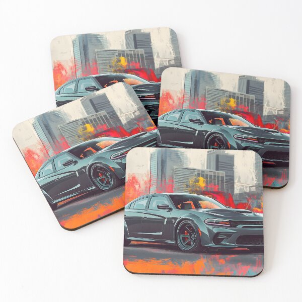 Item preview, Gunmetal Grey Dodge Charger SRT – Pop Art Edition X designed and sold by AutoPopStudio.