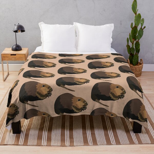 Item preview, E is for Eurasian Beaver,Eurasian Beaver – European Wetland Mammal Illustration designed and sold by PrettylittlepastelUk.