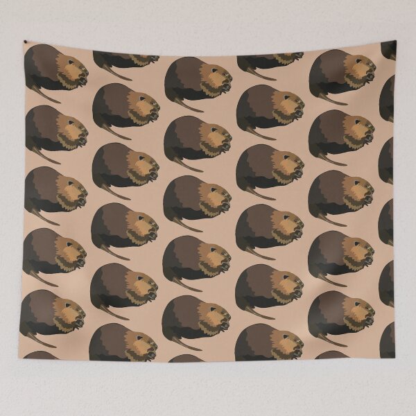 Item preview, E is for Eurasian Beaver,Eurasian Beaver – European Wetland Mammal Illustration designed and sold by PrettylittlepastelUk.
