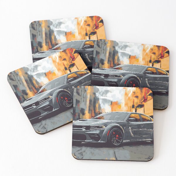 Item preview, Grey Dodge Charger SRT – Pop Art Edition designed and sold by AutoPopStudio.