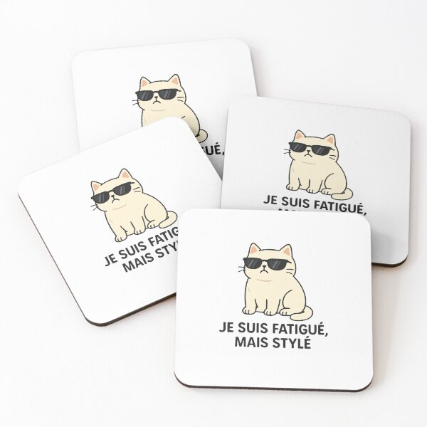 Item preview, Cat I'm tired, but stylish designed and sold by Mim's création .
