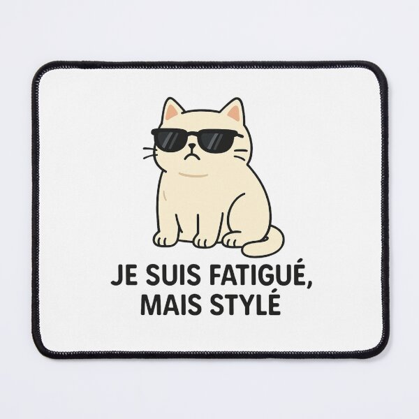 Item preview, Cat I'm tired, but stylish designed and sold by Mim's création .