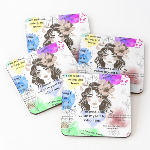 Item preview, Positive Affirmations - Inspirational Art of Self-Esteem and Empowerment designed and sold by JenniferCreaArte .