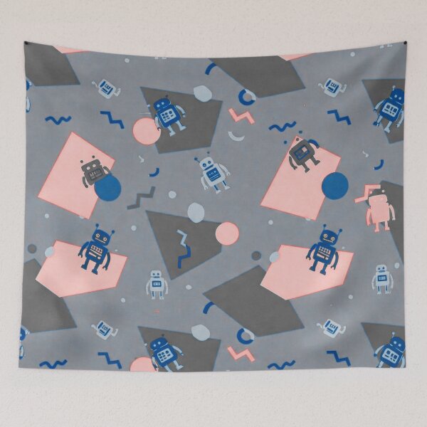 Item preview, robot pattern designed and sold by TEEJAMBOREE.