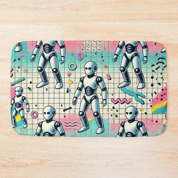 Item preview, robot pattern designed and sold by TEEJAMBOREE.