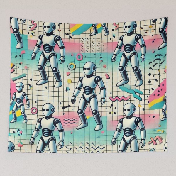 Item preview, robot pattern designed and sold by TEEJAMBOREE.