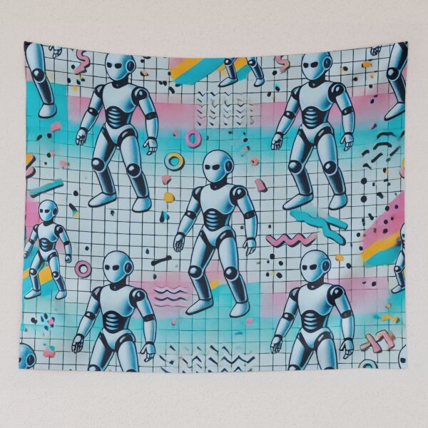 Item preview, robot pattern designed and sold by TEEJAMBOREE.