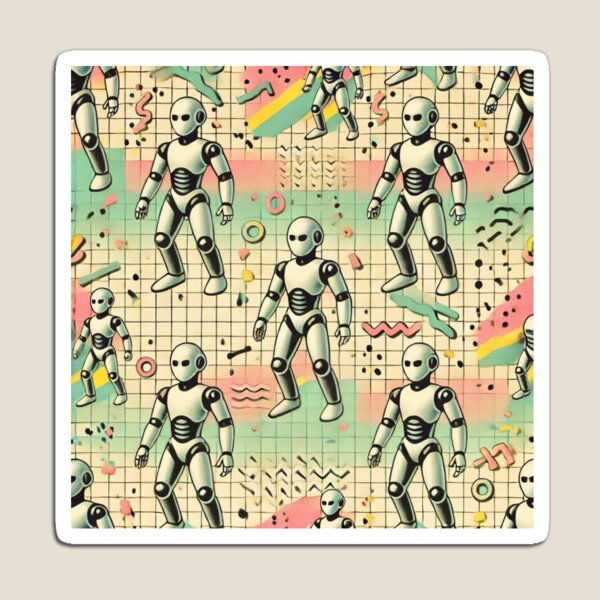 Item preview, robot pattern designed and sold by TEEJAMBOREE.