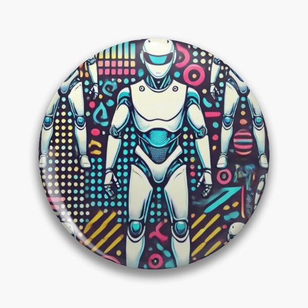 Item preview, robot pattern designed and sold by TEEJAMBOREE.