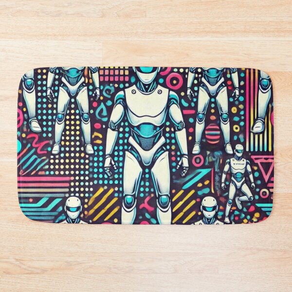 Item preview, robot pattern designed and sold by TEEJAMBOREE.