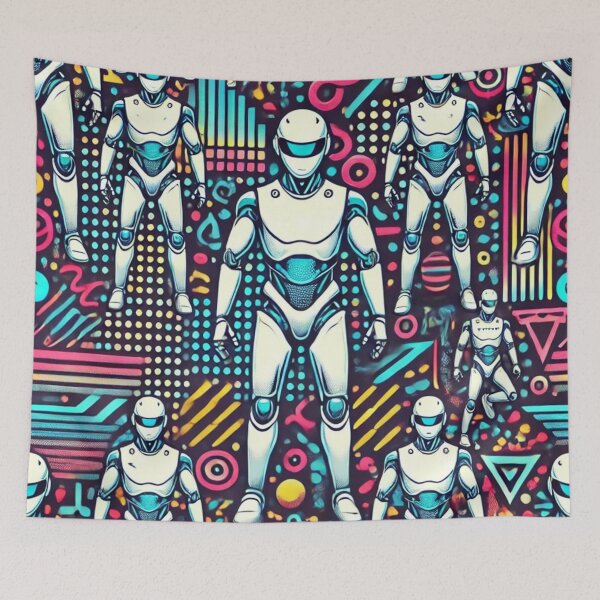 Item preview, robot pattern designed and sold by TEEJAMBOREE.