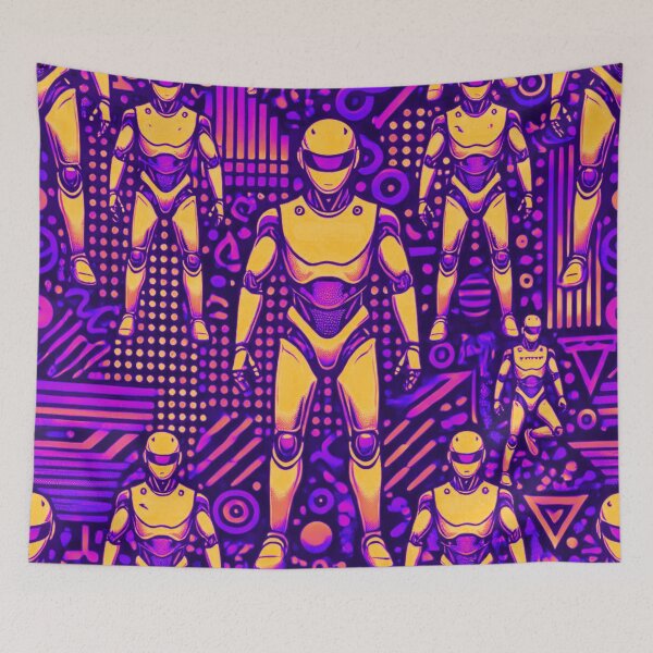 Item preview, robot pattern designed and sold by TEEJAMBOREE.