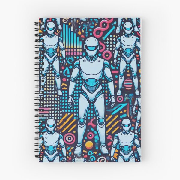 Item preview, robot pattern designed and sold by TEEJAMBOREE.