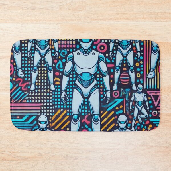 Item preview, robot pattern designed and sold by TEEJAMBOREE.