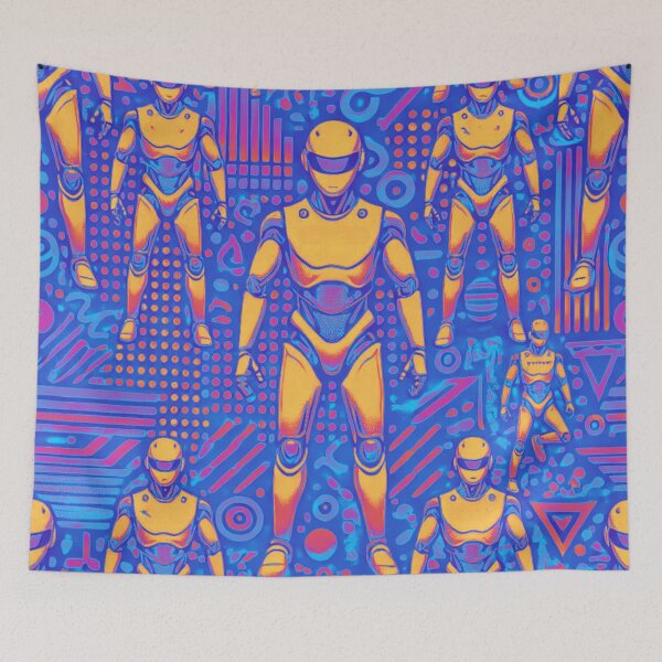 Item preview, robot pattern designed and sold by TEEJAMBOREE.