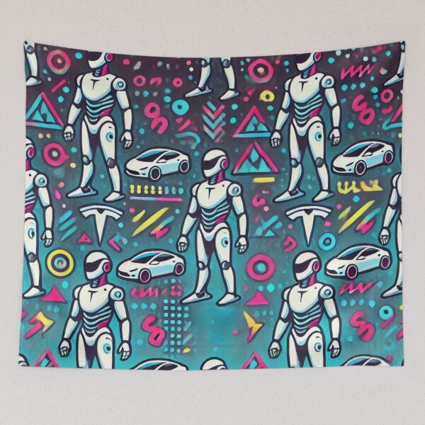 Item preview, robot pattern designed and sold by TEEJAMBOREE.