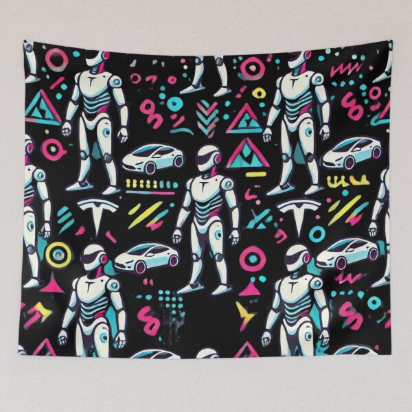 Item preview, robot pattern designed and sold by TEEJAMBOREE.