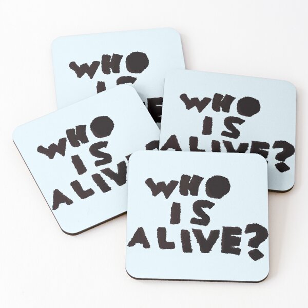 Item preview, Severance Inspired - Who Is Alive? Ver 2 - Mark’s Innie Outie Message designed and sold by Chloë, Natalie, & Sam Buse.