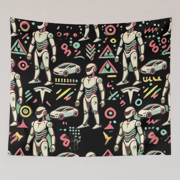 Item preview, robot pattern designed and sold by TEEJAMBOREE.