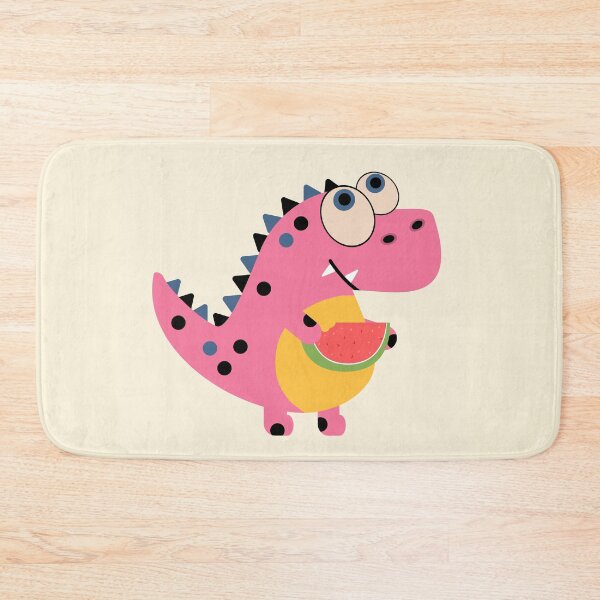 Item preview, Ilustración de un dinosaurio sosteniendo una sandía designed and sold by AlginaPugachova.