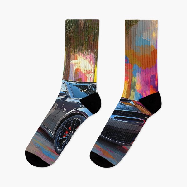 Artikelvorschau, Grauer Dodge Charger SRT – Pop Art Edition II entworfen und verkauft von AutoPopStudio.