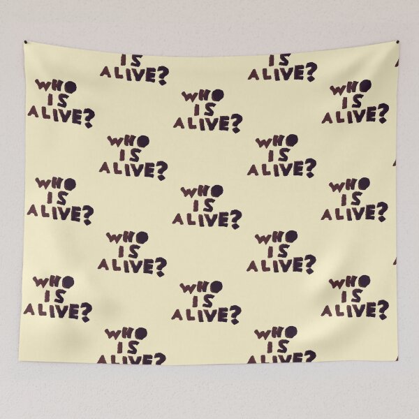 Item preview, Copy of Severance Inspired - Who Is Alive? Ver 4 - Mark’s Innie Outie Message designed and sold by Chloë, Natalie, & Sam Buse.