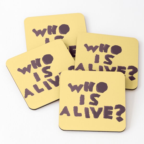 Item preview, Copy of Severance Inspired - Who Is Alive? Ver 5 - Mark’s Innie Outie Message designed and sold by Chloë, Natalie, & Sam Buse.