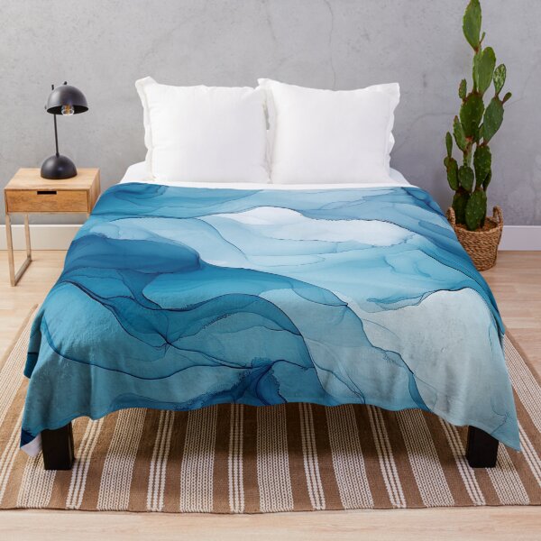 Item preview, Blue Fluid Marble designed and sold by Jirka Svetlik, Studio Illuvision.