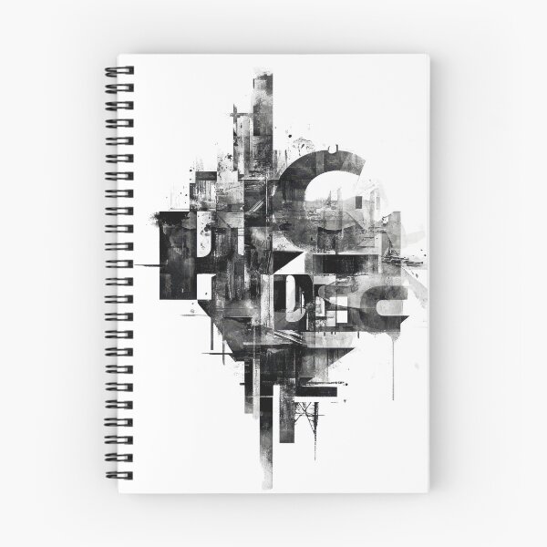 Item preview, Modern Grunge Style Black & White Graphic designed and sold by AchaRat.