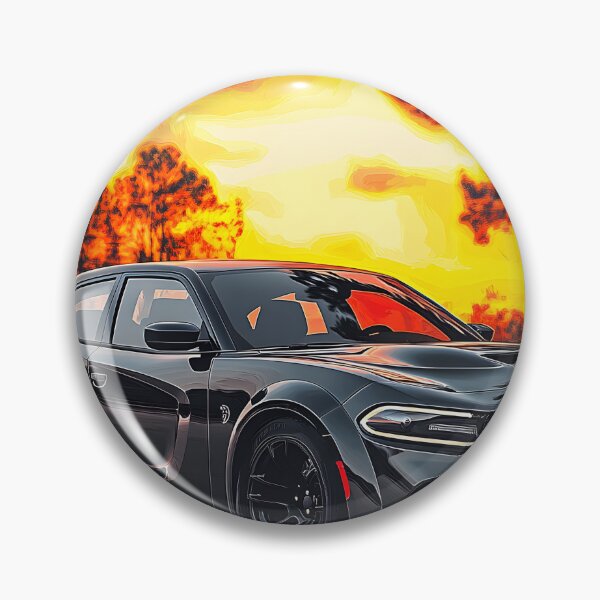 Artikelvorschau, Grauer Dodge Charger SRT – Pop Art Edition V entworfen und verkauft von AutoPopStudio.