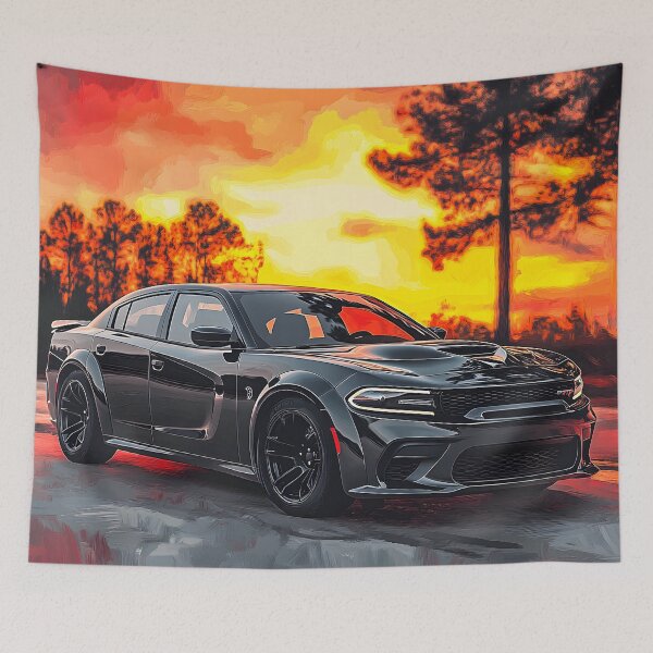 Item preview, Grey Dodge Charger SRT – Pop Art Edition V designed and sold by AutoPopStudio.