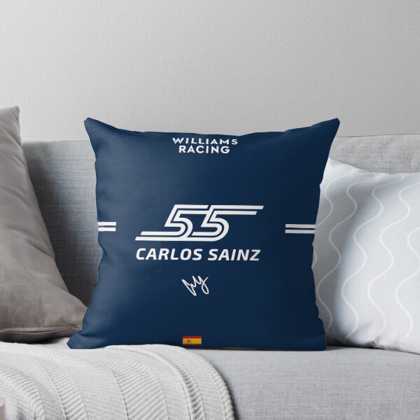Aperçu de l'œuvre Signature artistique Sainz 55 - Williams F1 Racing Graphic | Numéro de pilote et drapeau espagnol créée et vendue par Studio F1Grid.