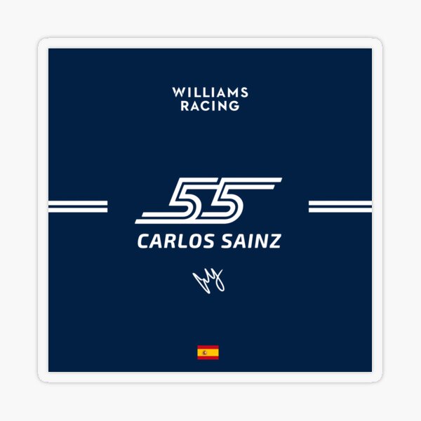Sainz 55 Signature Art - Williams F1 Racing Graphic | Driver