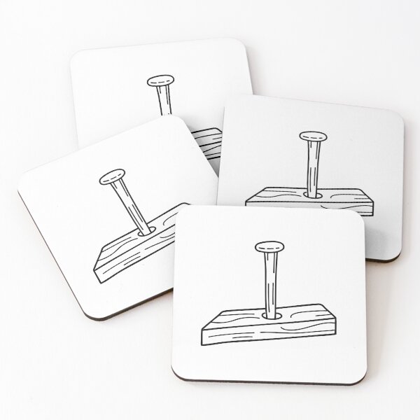 Item preview, Nail partially hammered into a wooden surface designed and sold by rasagamastore.