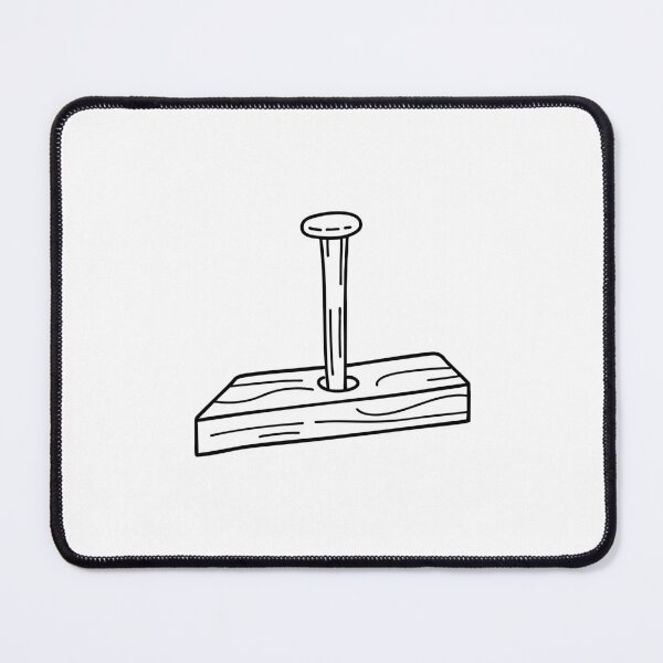 Item preview, Nail partially hammered into a wooden surface designed and sold by rasagamastore.