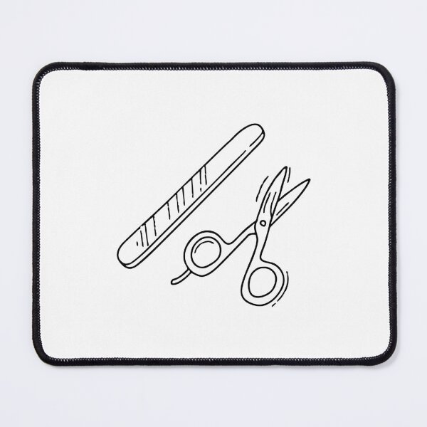 Item preview, Nail file positioned next to a pair of scissors designed and sold by rasagamastore.
