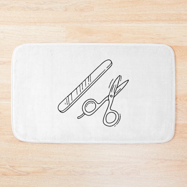 Item preview, Nail file positioned next to a pair of scissors designed and sold by rasagamastore.