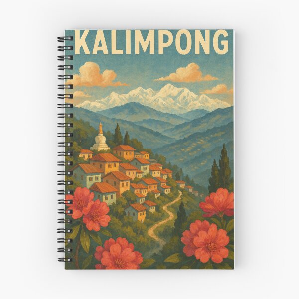 Item preview, Kalimpong Hills and Himalayan View with Prayer Flags designed and sold by Aryabek.