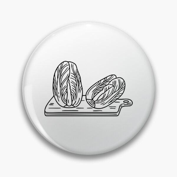 Item preview, Napa cabbage being chopped on a wooden cutting board designed and sold by rasagamastore.