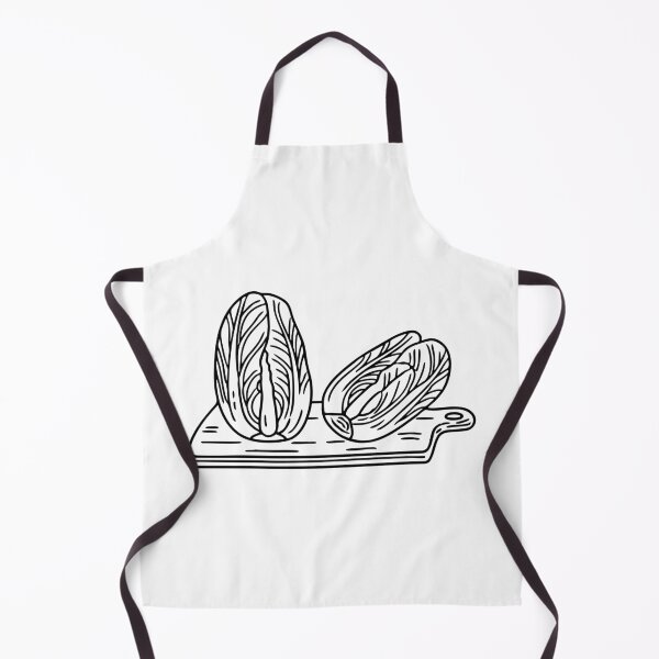 Item preview, Napa cabbage being chopped on a wooden cutting board designed and sold by rasagamastore.