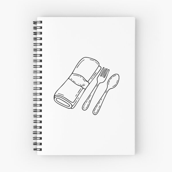 Item preview, Napkin folded neatly beside a set of silverware designed and sold by rasagamastore.