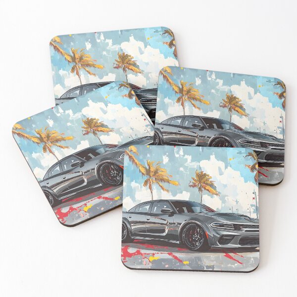 Item preview, Grey Dodge Charger SRT – Pop Art Edition VII designed and sold by AutoPopStudio.