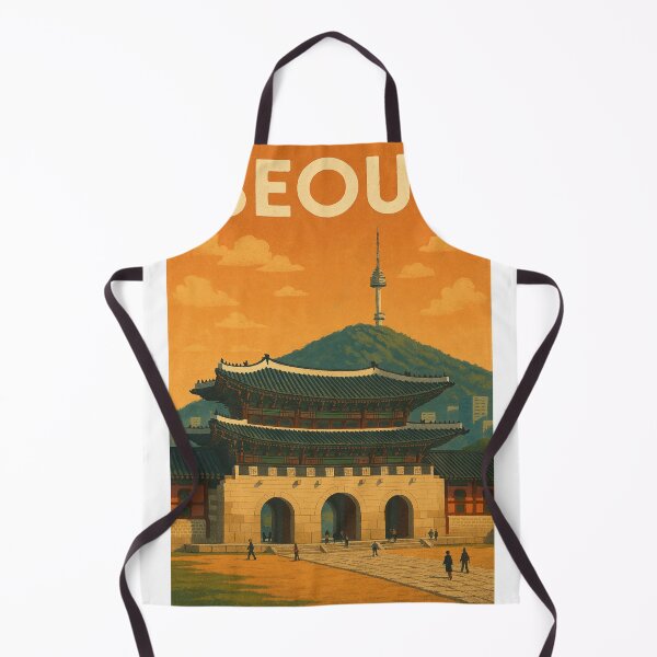 Item preview, Seoul Gyeongbokgung Palace with Namsan Tower at Sunset designed and sold by Aryabek.