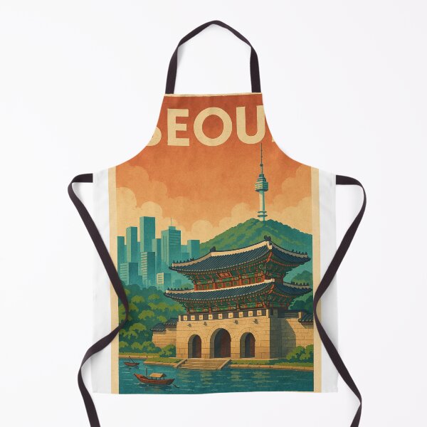 Item preview, Korea Seoul Gyeongbokgung Palace with Namsan Tower at Sunset designed and sold by Aryabek.