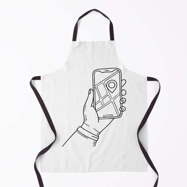 Item preview, Navigation app open on a phone held by a traveler designed and sold by rasagamastore.